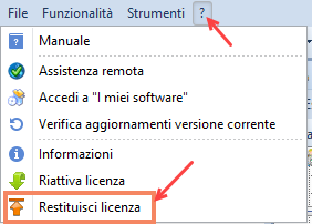 restituzione licenza