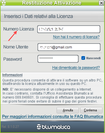 restituzione licenza